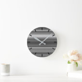 Graustreifen Runde Wanduhr (Zuhause)