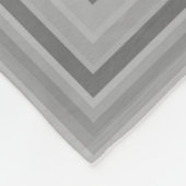 Graustreifen Treppenmuster Fleecedecke (Ecke)