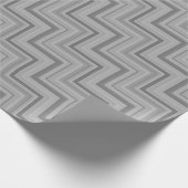 Graustreifen Treppenmuster Geschenkpapier (Ecke)