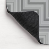 Graustreifen Treppenmuster Mousepad (Ecke)
