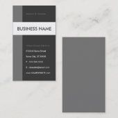 Graustromlinie Visitenkarte (Vorne/Hinten)