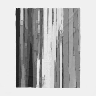 Graustufen-Abstrakt B&W-Kunst Fleecedecke