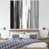 Graustufen-Abstrakte B&W Art Leinwanddruck (Insitu (Schlafzimmer))
