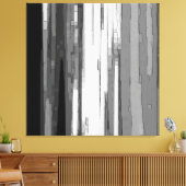 Graustufen-Abstrakte B&W Art Leinwanddruck (Insitu (Wohnzimmer))