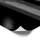 Graustufen-Abstrakte B&W Art Poster (Ecke)
