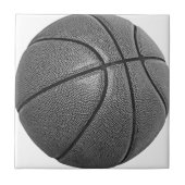 Graustufen-Basketball Fliese (Vorderseite)