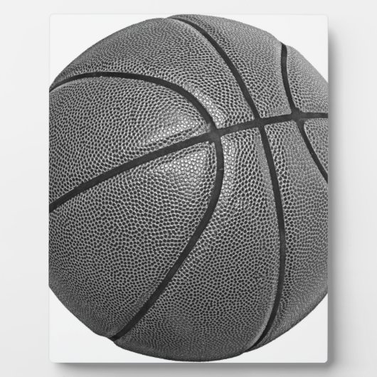 Graustufen-Basketball Fotoplatte (Vorderseite)
