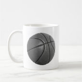 Graustufen-Basketball Kaffeetasse (Links)