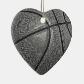 Graustufen-Basketball Keramik Ornament (Rechts)