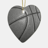 Graustufen-Basketball Keramik Ornament (Links)