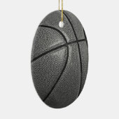 Graustufen-Basketball Keramikornament (Rechts)