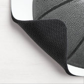 Graustufen-Basketball Mousepad (Ecke)