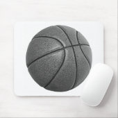 Graustufen-Basketball Mousepad (Mit Mouse)