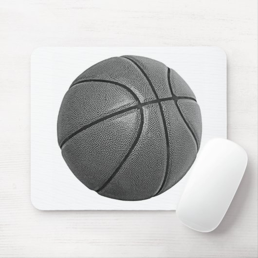 Graustufen-Basketball Mousepad (Mit Mouse)