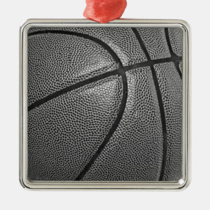 Graustufen-Basketball Ornament Aus Metall