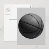 Graustufen-Basketball-Postkarte Postkarte (Vorne/Hinten)