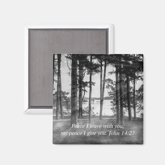 Graustufen-Bibelverse im Tischgestein Magnet (Vorderseite/Rückseite)