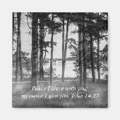 Graustufen-Bibelverse im Tischgestein Magnet (Vorne)