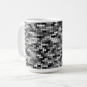 Graustufen Bowties 15oz Tasse (Vorderseite Links)