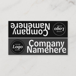 Graustufen-Dual-Business-Karte Visitenkarte