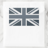 Graustufen-England-Flagge Rechteckiger Aufkleber (Tasche)