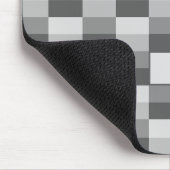Graustufen-Farbblöcke Mousepad (Ecke)