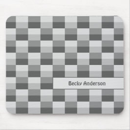 Graustufen-Farbblöcke Mousepad