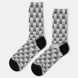 Graustufen-Farbblöcke Socken