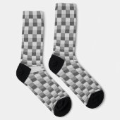 Graustufen-Farbblöcke Socken (Rechts)
