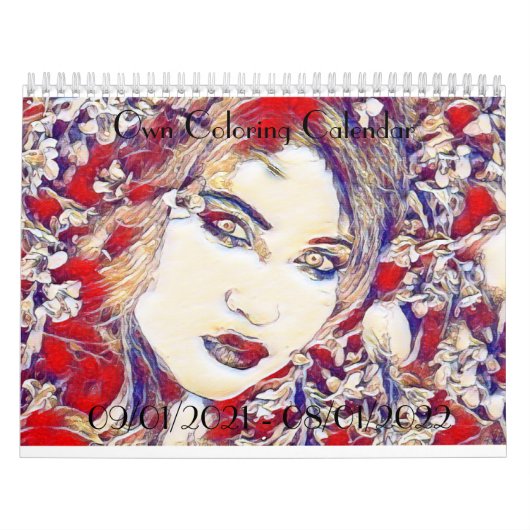 Graustufen-Farbkalender für Studierende, Gotik Kalender (Titelbild)