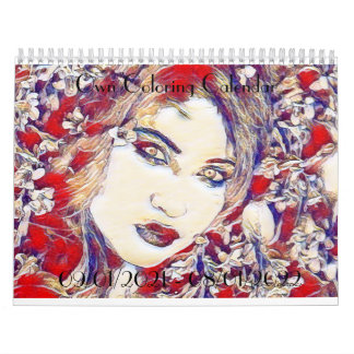 Graustufen-Farbkalender für Studierende, Gotik Kalender