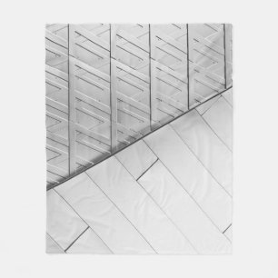 Graustufen-Foto Fleecedecke