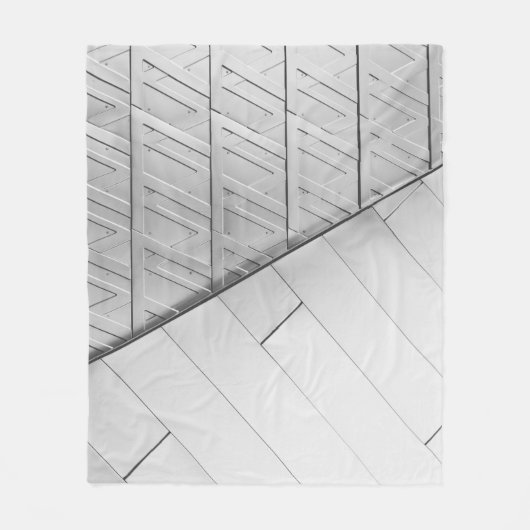 Graustufen-Foto Fleecedecke (Vorderseite)