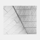 Graustufen-Foto Fleecedecke (Vorderseite (Horizontal))