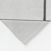 Graustufen-Foto Fleecedecke (Ecke)