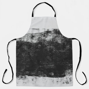 Graustufen-Foto Schürze