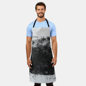 Graustufen-Foto Schürze (Getragen)