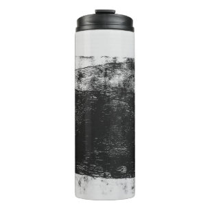 Graustufen-Foto Thermosbecher