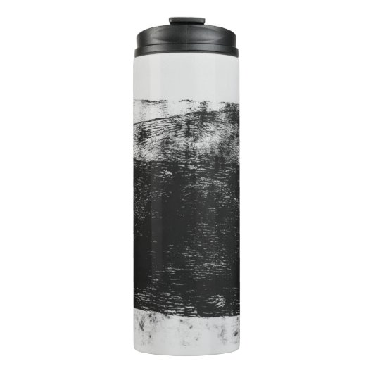 Graustufen-Foto Thermosbecher (Vorderseite)