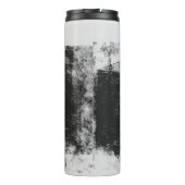 Graustufen-Foto Thermosbecher (Rückseite)