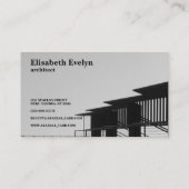 Graustufen-Fotografie der Brücke Visitenkarte (Rückseite)