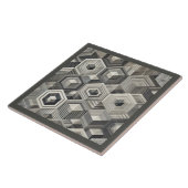 Graustufen-Geometrie Fliese (Seite)