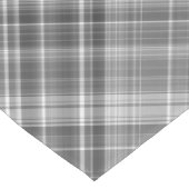 Graustufen-Graustufen-Weiß-Kariert Kurzer Tischläufer (Ecke)