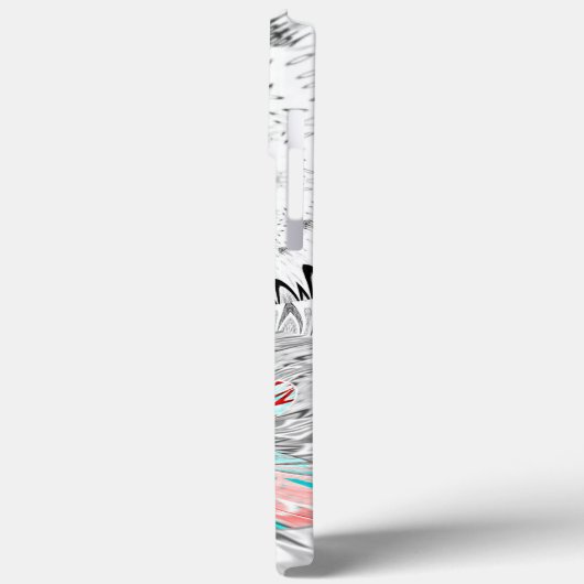 Graustufen Kaleidoskop Art Print Case-Mate iPhone Hülle (Rückseite / Links)