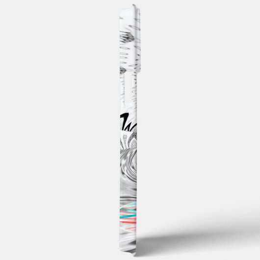 Graustufen Kaleidoskop Art Print Case-Mate iPhone Hülle (Rückseite / Rechts)