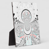 Graustufen Kaleidoskop Art Print Fotoplatte (Seite)