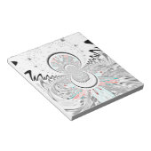 Graustufen Kaleidoskop Art Print Notizblock (angewinkelt)