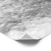 Graustufen-Katze Poster (Ecke)