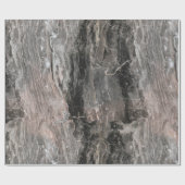 Graustufen-Marmor-Textur-Effekt Geschenkpapier (Flach)
