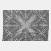 Graustufen Monochrome Cloudy Grau Abstraktes Muste Geschirrtuch (Horizontal)